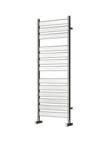 Reina Carpi Steel Chrome Designer Heated Towel Rail 1200mm x 400mm Electric Only - Thermostatic