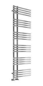 Reina Elisa Steel Chrome Designer Heated Towel Rail 1550mm x 500mm Electric Only - Thermostatic