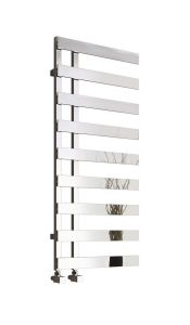 Reina Florina Steel Chrome Designer Heated Towel Rail 1525mm x 500mm Electric Only - Thermostatic