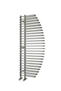 Reina Nola Steel Chrome Designer Heated Towel Rail 1400mm x 600mm Electric Only - Thermostatic