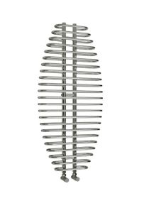Reina Teano Steel Chrome Designer Heated Towel Rail 1300mm x 600mm Electric Only - Thermostatic
