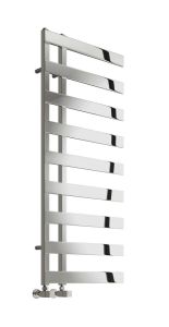 Reina Capelli Polished Stainless Steel Designer Heated Towel Rail 1235mm x 500mm Central Heating