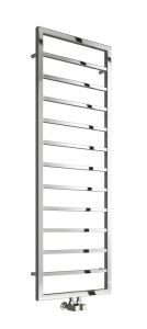 Reina Egna Polished Stainless Steel Designer Heated Towel Rail 1495mm x 500mm