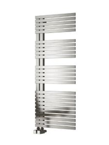 Reina Entice Brushed Stainless Steel Designer Heated Towel Rail 1200mm x 500mm Electric Only - Standard